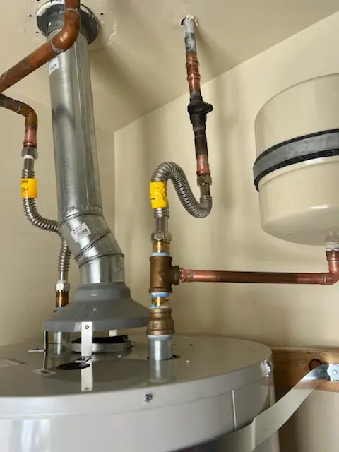 Water heater installation and plumbing repair in Monitor
